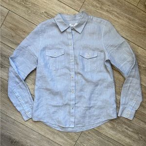 UNTUCKit Womens Eventide Blue Chambray Shirt Size 6